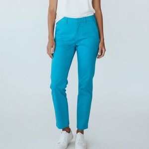 J Crew Women’s Teal Blue Skimmer Trouser Pants 6
